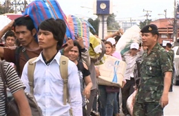 4.000 lao động Campuchia tại Thái Lan trở về nước