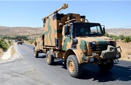 Thổ Nhĩ Kỳ triển khai nhiều xe quân sự áp sát biên giới Syria