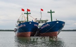 Quảng Nam hạ thủy đôi tàu vỏ sắt đóng mới theo Nghị định 67 