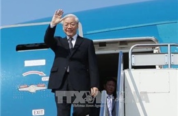 Tổng Bí thư, Chủ tịch nước Nguyễn Phú Trọng lên đường thăm Lào và Campuchia
