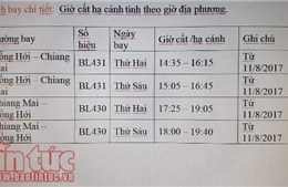 Hành khách có thêm đường bay giá rẻ Quảng Bình – Chiang Mai 