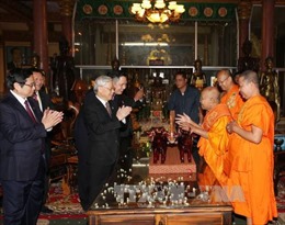 Báo chí Campuchia đưa tin đậm về chuyến thăm của Tổng Bí thư Nguyễn Phú Trọng