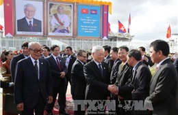 Tổng Bí thư Nguyễn Phú Trọng rời thủ đô Phnom Penh, đi thăm tỉnh Prec Sihanouk 