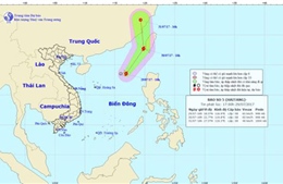 Áp thấp nhiệt đới mạnh lên thành cơn bão số 5, dự báo đi vào đất liền Trung Quốc