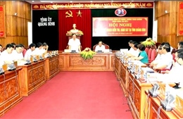 Ban chỉ đạo Trung ương về phòng chống tham những làm việc tại Quảng Bình