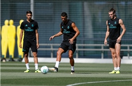 Cristiano Ronaldo chính thức trở lại tập luyện cùng Real Madrid