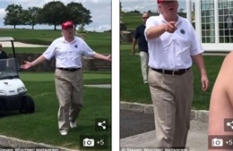 Đi nghỉ 17 ngày ở sân golf, Tổng thống Trump lại xuất hiện bất ngờ tại đám cưới