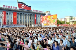 Biển người Triều Tiên đổ về quảng trường Kim Nhật Thành ủng hộ chính quyền