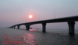 Ngắm độ hoành tráng của cầu vượt biển dài nhất Việt Nam