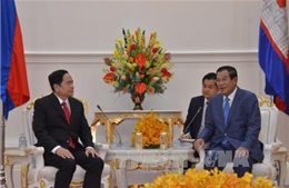Lãnh đạo Campuchia tiếp Chủ tịch Mặt trận Tổ quốc Việt Nam 