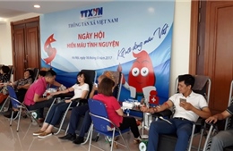 Thông tấn xã Việt Nam với ngày hội hiến máu tình nguyện 2017