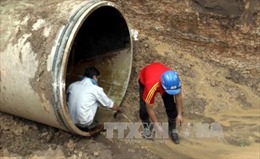 Hà Nội: Tạm ngừng cấp nước phía Tây Nam do đường ống Sông Đà gặp sự cố