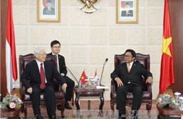 Tổng Bí thư Nguyễn Phú Trọng hội kiến với Chủ tịch Hội đồng đại biểu địa phương Indonesia