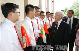Tổng Bí thư Nguyễn Phú Trọng bắt đầu thăm Myanmar