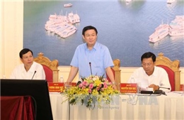 Phó Thủ tướng Vương Đình Huệ làm việc tại tỉnh Quảng Ninh
