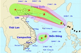 Bão số 7 tiếp tục mạnh lên, vùng tâm bão gió giật cấp 14