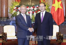 Chủ tịch nước Trần Đại Quang tiếp Chánh án Tòa án tối cao Hàn Quốc 