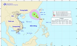 Áp thấp nhiệt đới tăng cường độ, di chuyển về phía Hồng Kông