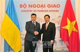Phó Thủ tướng Phạm Bình Minh hội đàm với Bộ trưởng Ngoại giao Ukraine