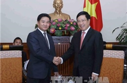 Phó Thủ tướng Phạm Bình Minh tiếp Đoàn đại biểu cấp cao Đoàn Thanh niên Nhân dân Cách mạng Lào 