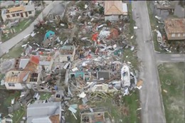 Hình ảnh đáng sợ về hậu quả tàn khốc siêu bão Irma để lại vùng Caribe