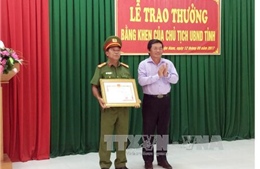 Ninh Thuận khen thưởng thành tích phá vụ mua bán trái phép 530 kg thuốc nổ 