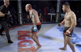 Võ sĩ MMA tung loạt đấm hạ gục trọng tài vì không dừng trận đấu