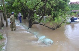Mưa lớn tràn đê bao, ngập lụt tại nhiều xã ở huyện Kiến Xương, Thái Bình