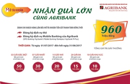 50 khách hàng trúng thưởng 'Mở tài khoản – Nhận quà lớn cùng Agribank'