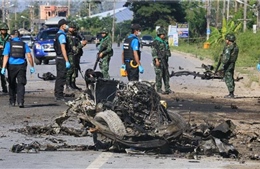 Xe vướng bom, 4 binh sĩ Thái Lan thiệt mạng