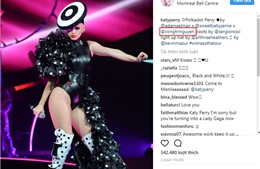 Katy Perry &#39;bung lụa&#39; các thiết kế của Công Trí trên sân khấu 