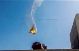 Xem ‘Ác điểu’ MQ-9 của Mỹ bị bắn cháy rụi ngay trên bầu trời thủ đô Yemen