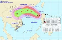 Bão số 11 hướng vào Bắc Trung Bộ, giật cấp 13 