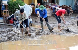 Yên Bái: Thị xã Nghĩa Lộ ra quân làm sạch môi trường sau mưa lũ