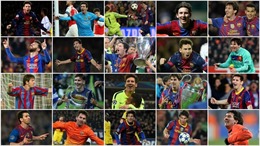 Ngắm những &#39;siêu phẩm&#39; đưa Messi gia nhập CLB 100 bàn thắng ở các cúp châu Âu