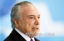 Hạ viện Brazil bác bỏ cáo buộc, Tổng thống Temer &#39;thoát&#39; án nhận hối lộ