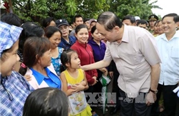 Chủ tịch nước kiểm tra công tác khắc phục hậu quả bão số 12 tại Đà Nẵng