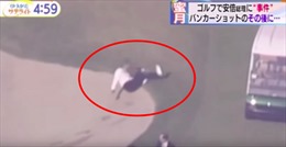 Video Thủ tướng Abe gặp sự cố hy hữu trong trận đánh golf với Tổng thống Trump