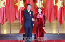 Chủ tịch Quốc hội Nguyễn Thị Kim Ngân hội kiến với Tổng Bí thư, Chủ tịch nước Trung Quốc Tập Cận Bình 