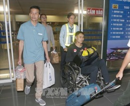 Ba thuyền viên Việt Nam được cứu tại Philippines đã về nước