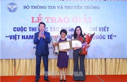 Trao giải tác phẩm báo chí xuất sắc về quá trình hội nhập của Việt Nam
