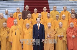 Chủ tịch nước: Đoàn kết hòa hợp giữa Phật giáo với các tôn giáo khác và các tầng lớp nhân dân