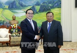 Lãnh đạo Đảng, Nhà nước Lào tiếp Đoàn đại biểu cấp cao thành phố Hà Nội