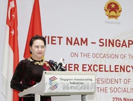 Chủ tịch Quốc hội Nguyễn Thị Kim Ngân dự Đối thoại doanh nghiệp Việt Nam - Singapore