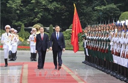 Chủ tịch nước Trần Đại Quang chủ trì đón tiếp Tổng thống Cộng hòa Ba Lan 