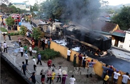 Tai nạn giao thông liên hoàn tại Phú Thọ, 4 ô tô bốc cháy
