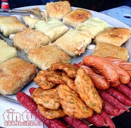 Bánh chưng rán chợ Đồng Xuân – Món ‘tủ’ mùa đông của người Hà Nội
