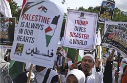 Hàng nghìn người Indonesia biểu tình phản đối quyết định của Mỹ về Jerusalem