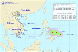 Xuất hiện áp thấp nhiệt đới gần Biển Đông 