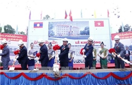 55 năm quan hệ Việt Nam - Lào: Khởi công trường Phổ thông Sithanaxay